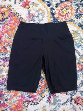 RBX Black High-Waist Bike Shorts